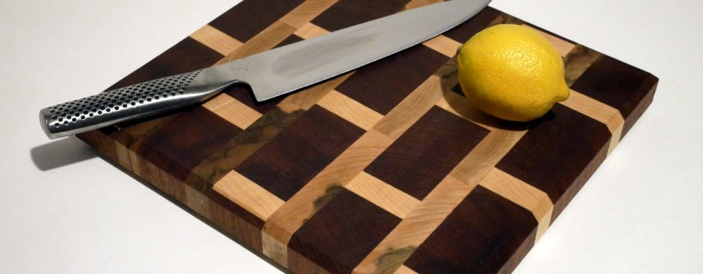 Brickyard – End grain Mahogany and Maple Butcher Block