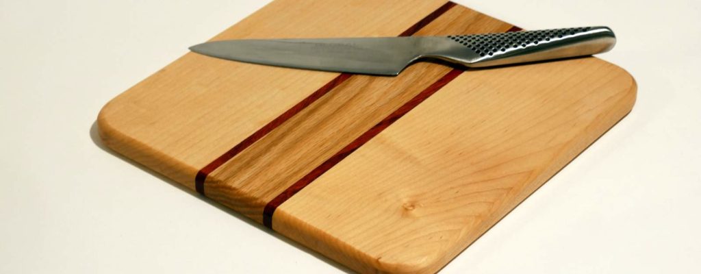 Maple Cutting Board with Oak and Padauk accents
