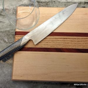 Cocktail Cutting Board: Maple, Oak, and Padauk