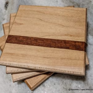Coasters: Maple with Leopardwood