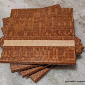 Coasters: Leopardwood with Maple